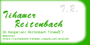 tihamer reitenbach business card